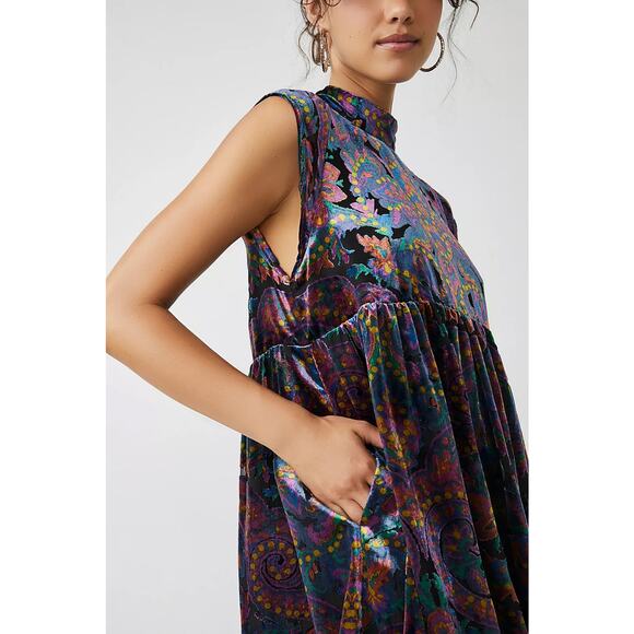 MSRP $168 NWT All The Time Velvet Mini Dress Size M | SAME DAY SHIP or NEXT DAY - Picture 4 of 9